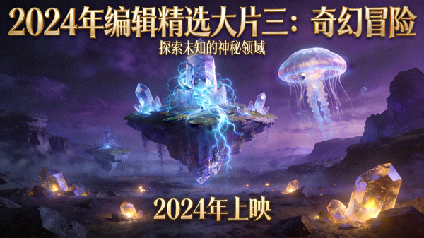 2024年编辑精选大片三：奇幻冒险电影海报，神秘异世界景观
