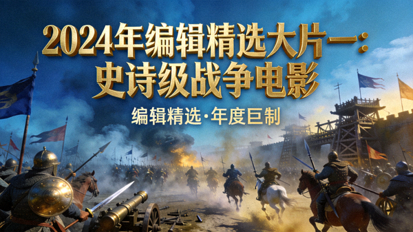 2024年编辑精选大片一：史诗级战争电影海报，宏大战场场面